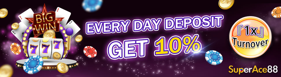 Superace 88 -Everyday deposit get 10% - Superace88a.com