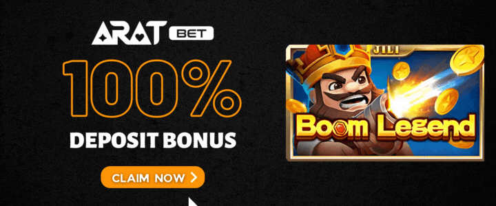 Aratbet 100% Deposit Bonus- boom-legend